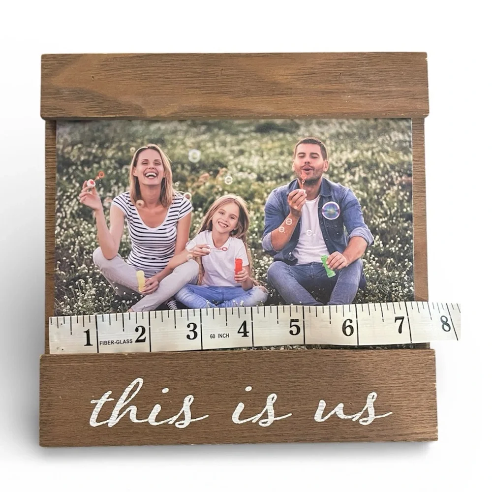 Kirklands Brown and White 'This Is Us' Picture Frame.